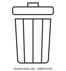 Dust Bin Vector icon that can easily modify or edit