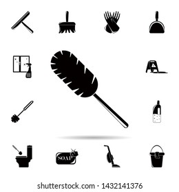 Dust brush icon. Universal set of cleaners for website design and development, app development