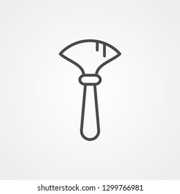 Dust brush vector icon sign symbol