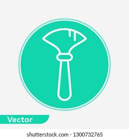 Dust brush vector icon sign symbol