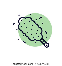 Dust cleaner vector icon