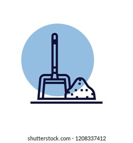Dust cleaner vector icon