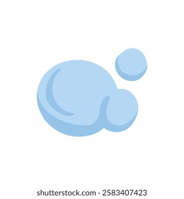 Dust cloud. Comic book little smoke puff stream clouds, cloud puffs silhouettes flat vector illustration icon. Cartoon tiny smoke cloud on white background.