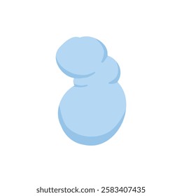 Dust cloud. Comic book little smoke puff stream clouds, cloud puffs silhouettes flat vector illustration icon. Cartoon tiny smoke cloud on white background.