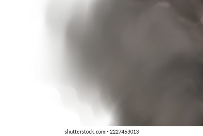 Nubes de polvo con partículas, suciedad, humo de cigarrillos, smog, suelo y arena. Vector realista aislado en un fondo transparente. Limpieza domiciliaria, contaminación del aire, gran explosión, tormenta de arena desértica.
