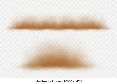 Dust Cloud And Sandstorm Vector.