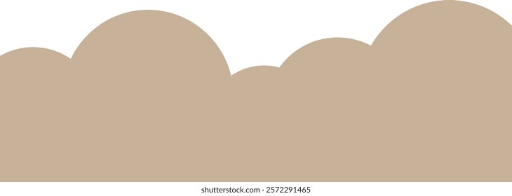 Dust Cloud Silhouette Pattern Vector Illustration