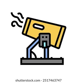 dust control mining color icon vector. dust control mining sign. isolated symbol illustration