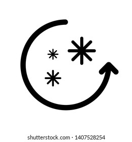 Dust Cycle air condition Vector Icon  on White Background.