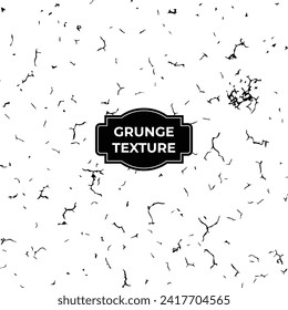  Dust Dots Grunge Texture Set. Black Dusty Scratchy Pattern Collection. Abstract Grainy Background. Vector Design Artwork. Textured Effect. Crack.