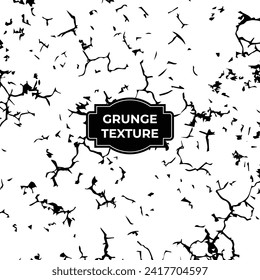  Dust Dots Grunge Texture Set. Black Dusty Scratchy Pattern Collection. Abstract Grainy Background. Vector Design Artwork. Textured Effect. Crack.