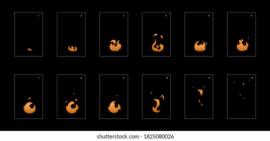 Dust explosion blast effect. Dust explosion effect for animation. Dust effect for game design, motion graphic, animation or something else 20045.