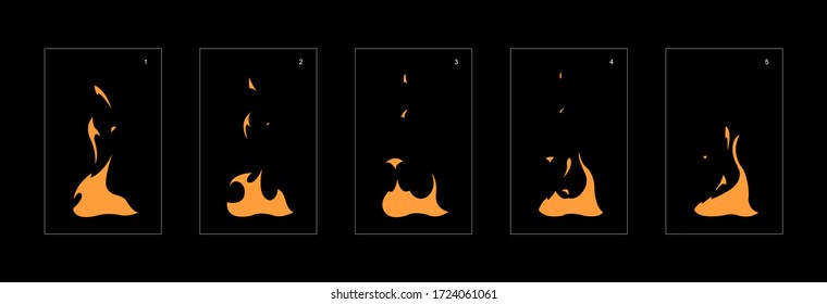 Dust explosion effect. Explosion animation effect. Animation sprite sheet for games, cartoon or animation. vector style animation effect 1315.