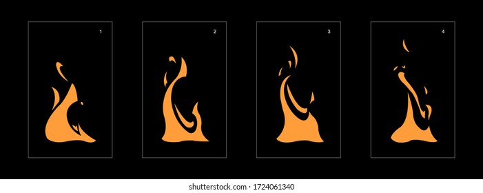 Dust explosion effect. Explosion animation effect. Animation sprite sheet for games, cartoon or animation. vector style animation effect 1309.