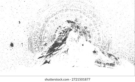 Textura de superposición de polvo y suciedad con efecto grunge para fondos de estilo retro, pantalla de película y proyectos de diseño artístico