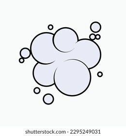 Dust Icon. Ash, Powder. Tiny Particles Symbol.