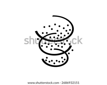 Dust icon icon isolated on white background.