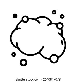 Dust Icon. Line Art Style Design Isolated On White Background