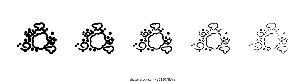 dust icon Symbol mark in Outline style