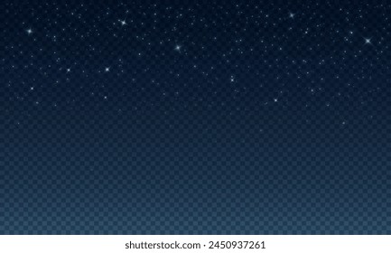 Dust light . Bokeh light lights effect background. Christmas background. Christmas Stars, Christmas Time. Starry night sky