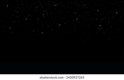 Dust light . Bokeh light lights effect background. Christmas background. Christmas Stars, Christmas Time. Starry night sky