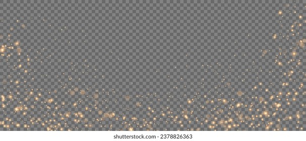Dust Light PNG.Light Effects Background. Glowing Christmas Dust Backdrop with Bokeh Confetti and Sparkle Overlay Texture, Ideal for Stock and Design Projects.