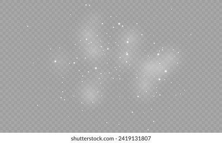 Papel de luz de polvo PNG.Efectos de luz fondo. Brillante fondo de polvo navideño con textura superpuesta Bokeh Confetti y Sparkle, ideal para proyectos de stock y diseño.	
