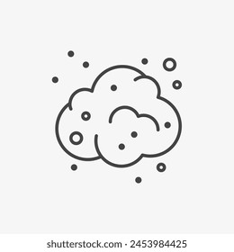 Dust line icon. Vector illustration