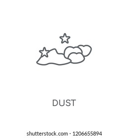 Dust linear icon. Dust concept stroke symbol design. Thin graphic elements vector illustration, outline pattern on a white background, eps 10.