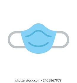 Icono Plano Vector De Máscara De Polvo Para Uso Personal Y Comercial.
