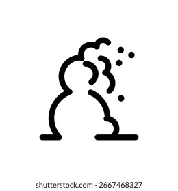 dust outline icon vector design good for web or mobile app