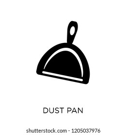 Dust pan icon. Dust pan symbol design from Cleaning collection. Simple element vector illustration on white background.