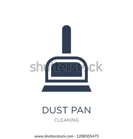 Dust pan icon. Trendy flat vector Dust pan icon on white background from Cleaning collection, vector illustration can be use for web and mobile, eps10