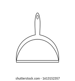 Dust Pan Icon Vector Sign