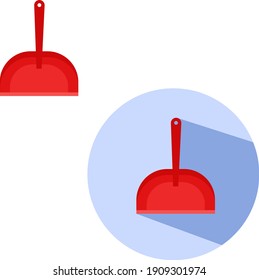 Dust pan, illustration, vector on a white background.