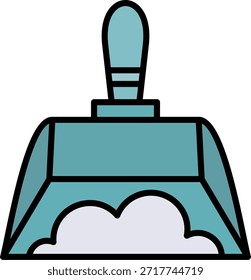 Dust Pan New Creative Icon Design Vector