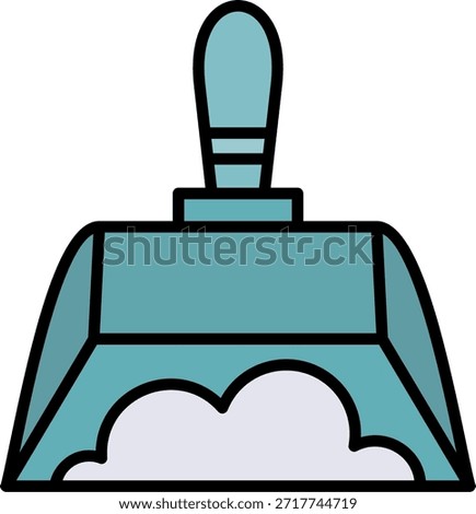 Dust Pan New Creative Icon Design Vector