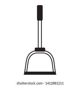 dust pan spring cleaning tools vector illustration