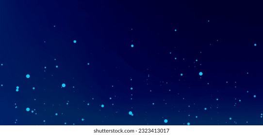 Fondo de partículas de polvo. Caos de puntos voladores. Ilustración vectorial 3d.