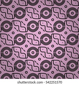 Dust pink decorative seamless pattern in minimalistic style. Colored, contrast design for fabric, textile, banner or other purpose. Vector background.