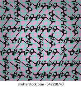 Dust pink geometric seamless pattern in tribal style. Vivid, contrast design for fabric, curtain, textile or other purpose.
