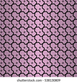 Dust pink ornamental seamless pattern in tracery style. Clean tessellated repeatable backdrop. Colorful, symmetric design for wallpaper, curtain, game or other purpose.