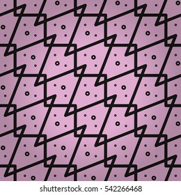 Dust pink ornamental seamless pattern in kaleidoscopic style. Smooth puzzle repeatable backdrop. Vector background. Modern decor. Vivid, graphic design for packing-paper, web, ads or other purpose.