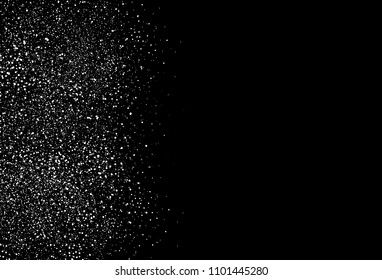 Dust powder particles scatter explosion splashing on space galaxy concept abstract background vector illustration