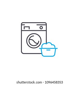 Dust removal linear icon concept. Dust removal line vector sign, symbol, illustration.