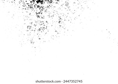 Dust, rubbish, dirt isolated on white background. Grunge background black and white vector. Abstract monochrome seamless pattern. Black and white Grunge Texture. Abstract background. 