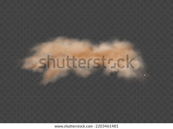 Dust sand cloud dirt air vector smog
transparent element. Dusty smoke cloud
design