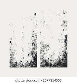 Dust and soot grunge vector texture, rough distressed surface, versatile design element for backgrounds, posters, and creative projects.
