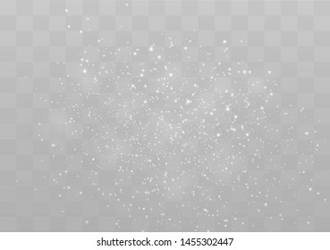 The dust sparks and golden stars shine with special light. Vector sparkles on a transparent background. Christmas light effect. Sparkling magical dust particles.