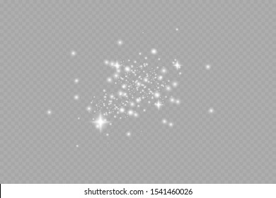 The dust sparks and golden stars shine with special light. Vector sparkles on a transparent background. Christmas light effect. Sparkling magical dust particles interior stock vector.
